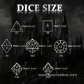 Dungeon and Dragon Metal dice with 3D Skull Feature